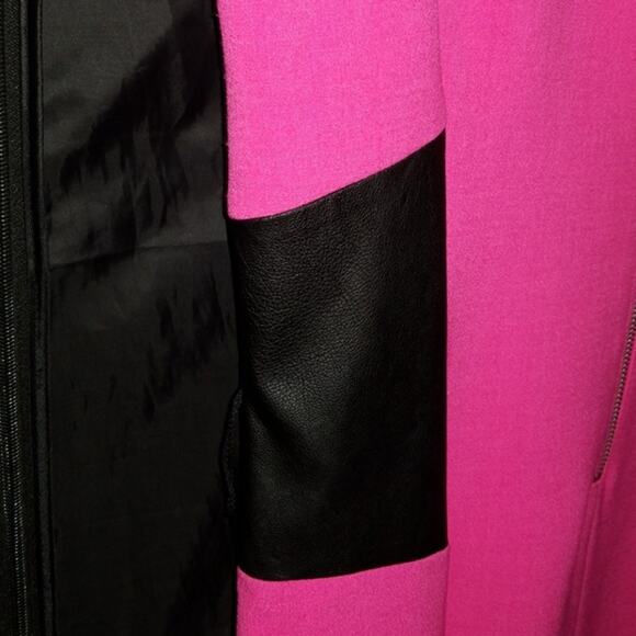 NWT Michael Kors Sz 4 Dress Magenta Pink & Black Fitted - Picture 7 of 7